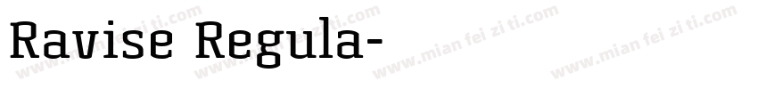 Ravise Regula字体转换